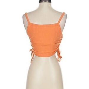 SHEIN Orange Ribbed Tank Top